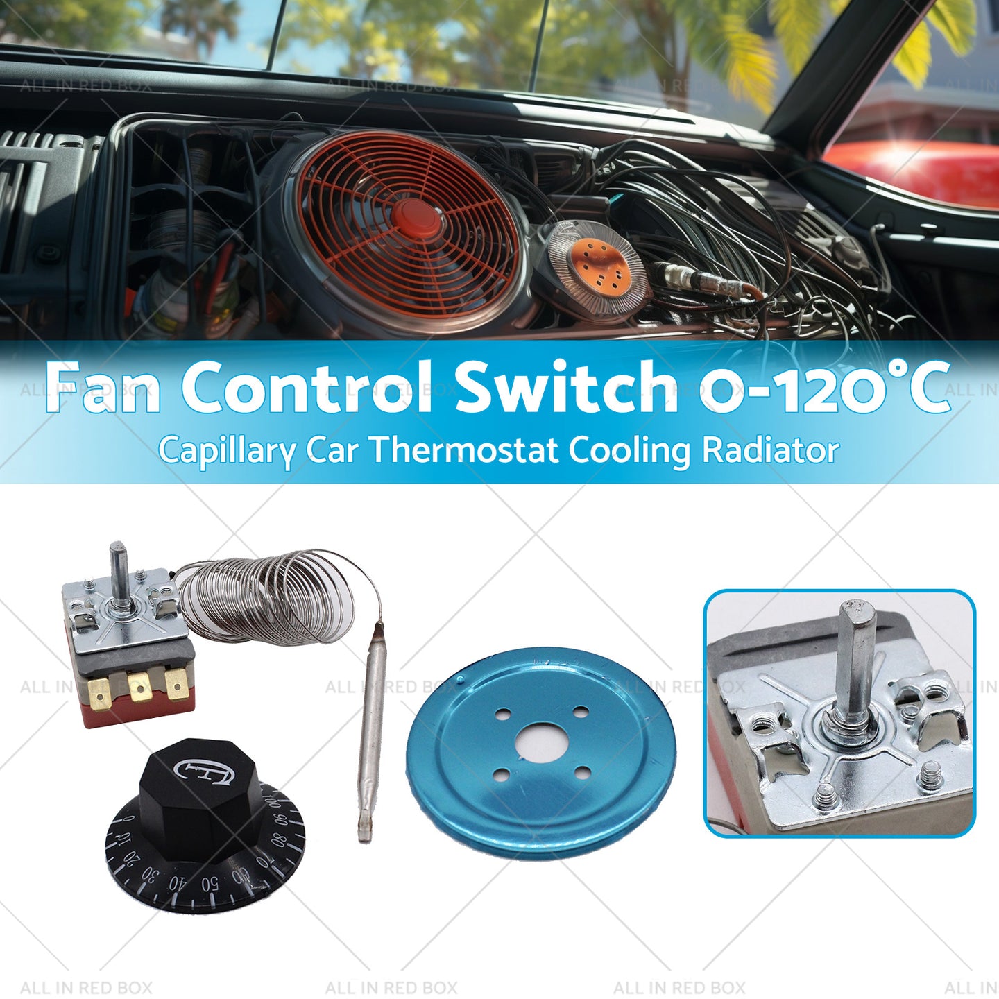 {{ Fan Control Switch Suitablefor Capillary Car Thermostat Cooling Radiator }} - Buy Car Parts Online at {{ Kaka Auto Parts }}.