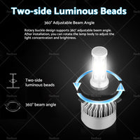 {{ 2x HB2 9003 H4 LED Headlight Globes Kit Hi or Low Beam 9000LM Brighter White }} - Buy Car Parts Online at {{ Kaka Auto Parts }}.