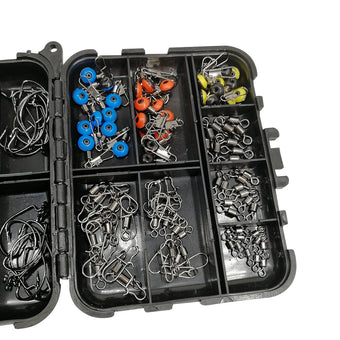 compare product 177-Piece Professional Fishing Accessories Kit Suitable For Outdoor Use ¡§C Includes Tackle Box, Swivels, Hooks & Beads