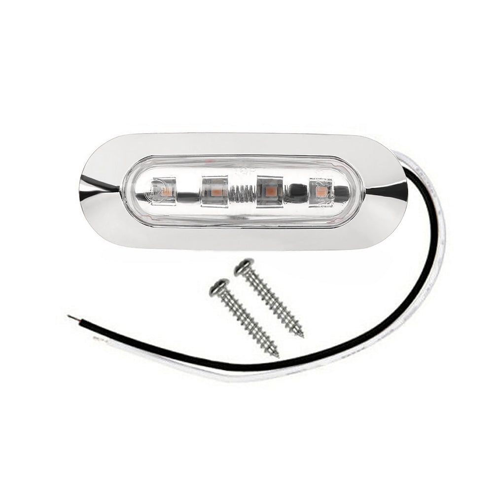 10x LED Clearance Side Marker Lights Suitable For Truck Trailer Caravan Amber & Red