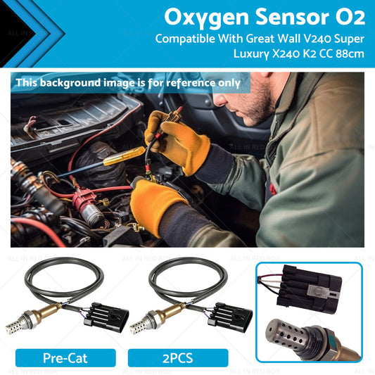 {{ 2 x Oxygen Sensor O2 Suitable For Great Wall V240 Super Luxury X240 K2 CC 2. 4L }} - Buy Car Parts Online at {{ Kaka Auto Parts }}.