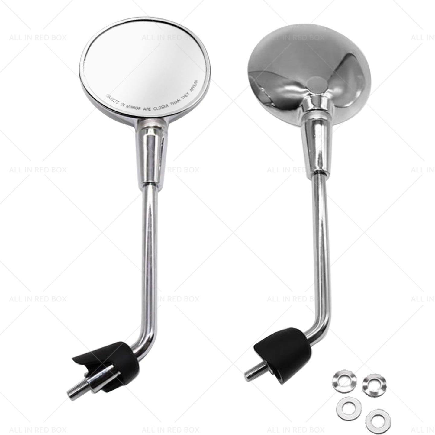 {{ Left  and  Right Rearview Mirror Chrome Suitable For Vespa Primavera 50 125 150 }} - Buy Car Parts Online at {{ Kaka Auto Parts }}.