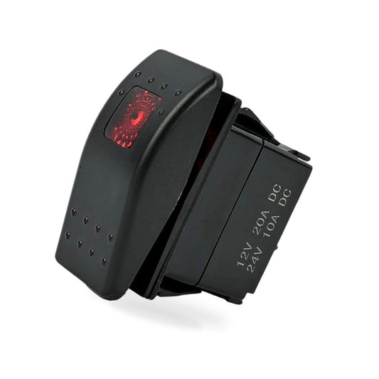 308-1062 Rocker Switch Compatible with Onan for Cummins Generator, 5 Pin Off-(ON) Remote Start Switch with Indicator Light