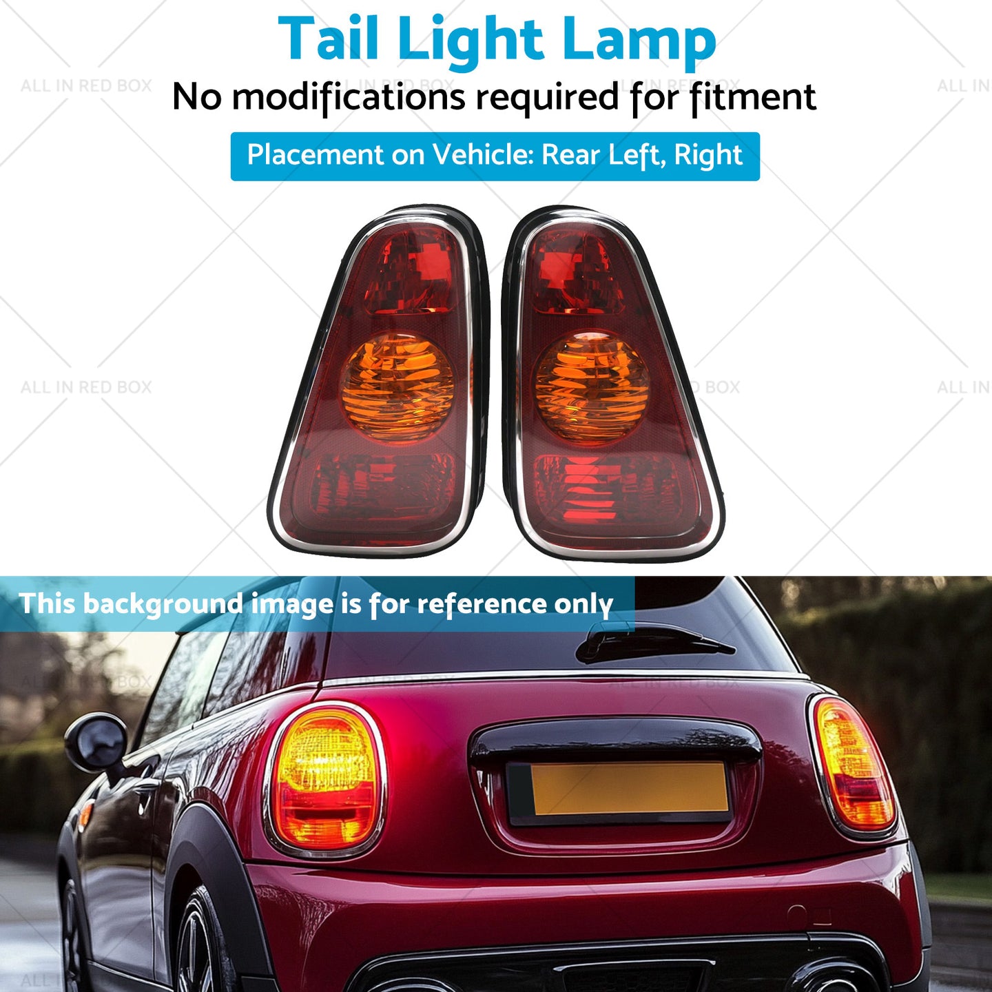 {{ Pair LH+RH Hand Tail Light Lamp Suitable For Mini Cooper Hatch R50 2001-2004 }} - Buy Car Parts Online at {{ Kaka Auto Parts }}.