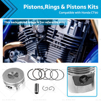 {{ Suitable for Honda CT90 66-79 STD Piston Kit 47mm Rings Pin Clips }} - Buy Car Parts Online at {{ Kaka Auto Parts }}.