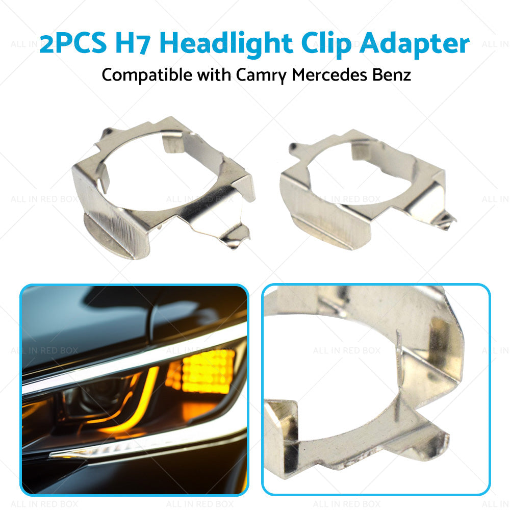 {{ 1 Pair LED Headlight H7 Clip Adapter Holder Suitable for Camry Mercedes Benz }} - Buy Car Parts Online at {{ Kaka Auto Parts }}.