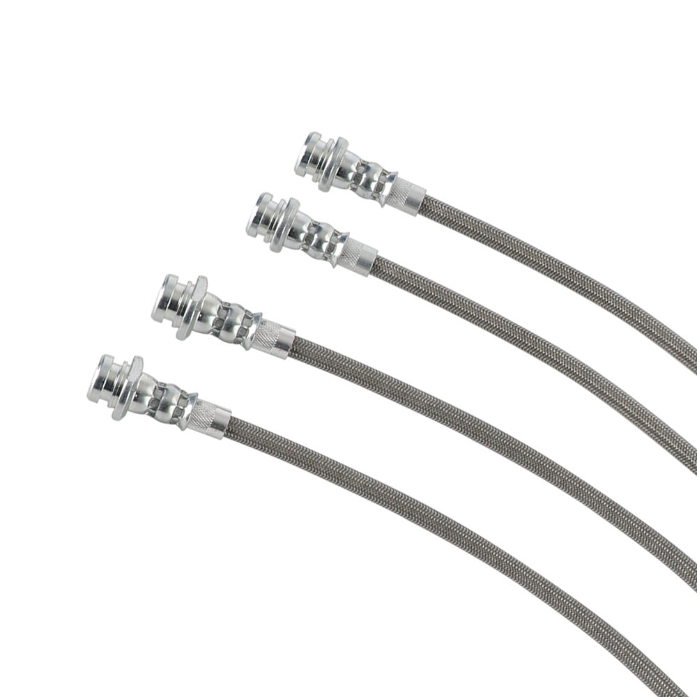 Front & Rear Braided Brake Line Hose Set Suitable For Nissan Patrol GQ Y60 1988¡§C1997 / Ford Maverick DA 1988¡§C1994