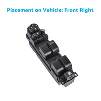 {{ 1X Front Right Master Power Window Switch Suitable For Mazda 6 GH Mazda 2 DE 2008-2012 }} - Buy Car Parts Online at {{ Kaka Auto Parts }}.