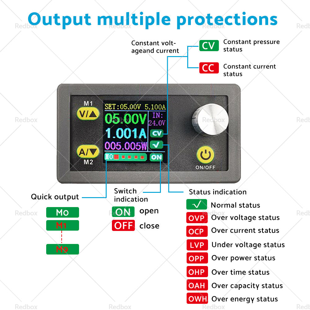 {{ DC 36V 5A 80W Adjustable Regulated Power Supply Buck Boost Converter DC CNC AU }} - Buy Car Parts Online at {{ Kaka Auto Parts }}.