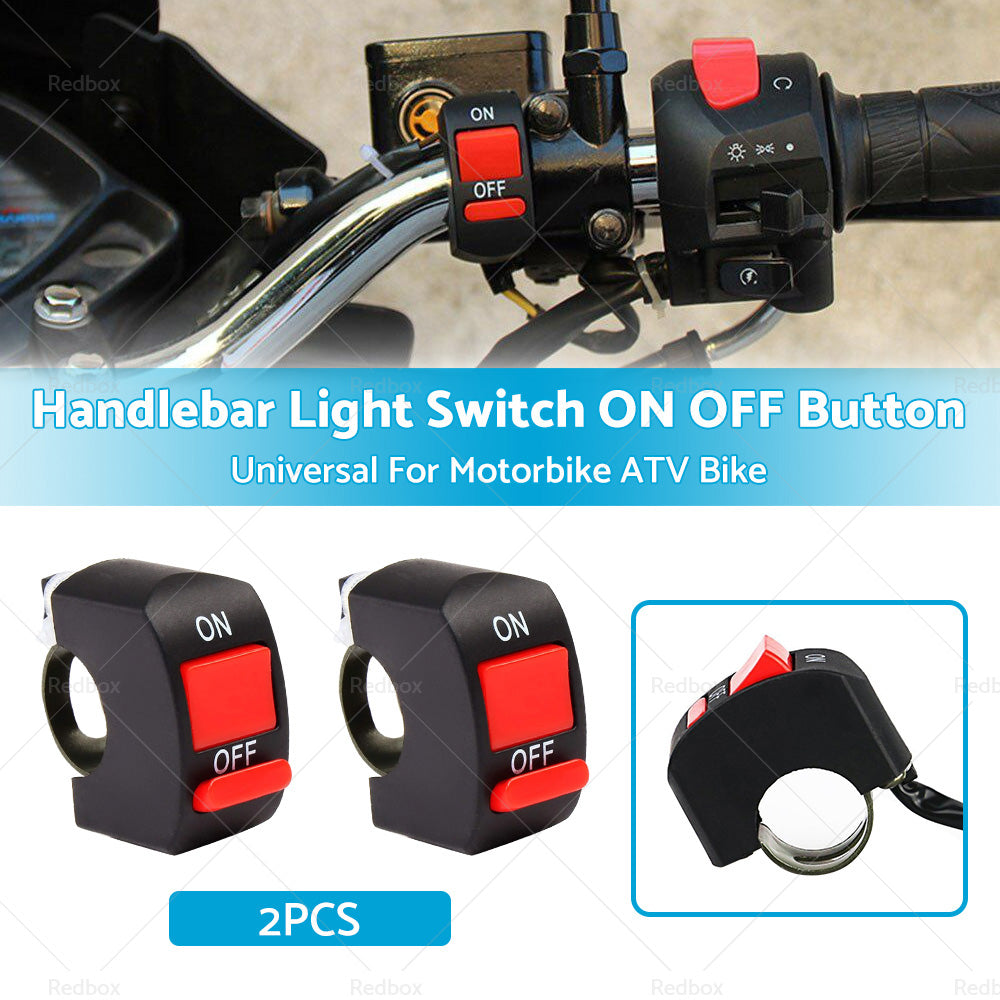 {{ 2PCS Universal Motorcycle ATV Bike Handlebar Light Switch ON OFF Button }} - Buy Car Parts Online at {{ Kaka Auto Parts }}.