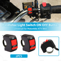 {{ 2PCS Universal Motorcycle ATV Bike Handlebar Light Switch ON OFF Button }} - Buy Car Parts Online at {{ Kaka Auto Parts }}.