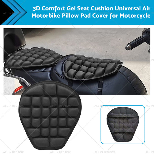 {{ 3D Motorcycle Comfort Gel Seat Cushion Universal Air Motorbike Pillow Pad Cover }} - Buy Car Parts Online at {{ Kaka Auto Parts }}.