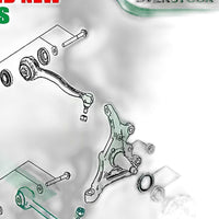 Front Lower Left Right Control Arms Suitable for Mercedes E-Class A207 C207 RWD - XQ1