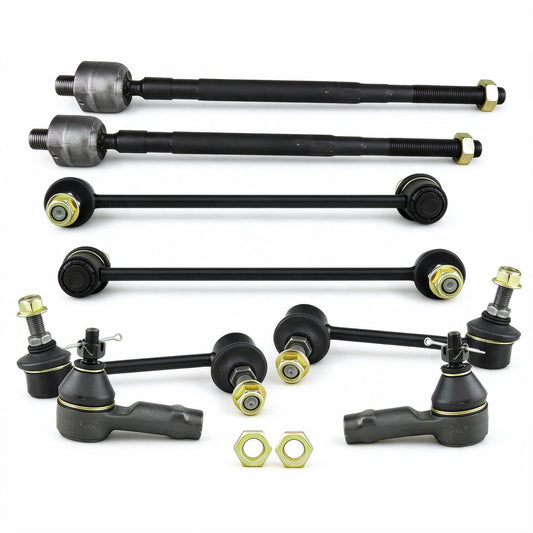 Tie Rod End Stabilizer Sway Bar Link 8PCS Suitable for Hyundai Santa Fe SM
