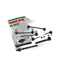Ball Joint Tie Rod End Stabilizer Sway Bar Link 10 PCS Suitable for Hyundai - BD2
