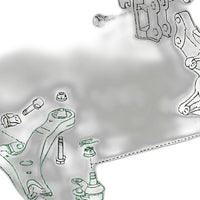 Front Lower Left Right Control Arms Suitable for Toyota Kluger GSU40 GSU45 GSU50 - XQ1