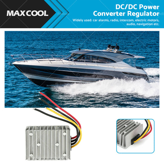 {{ DC or DC Power Converter Regulator 8V-40V Step Down Up to 13.8V 25A 345W Waterproof }} - Buy Car Parts Online at {{ Kaka Auto Parts }}.