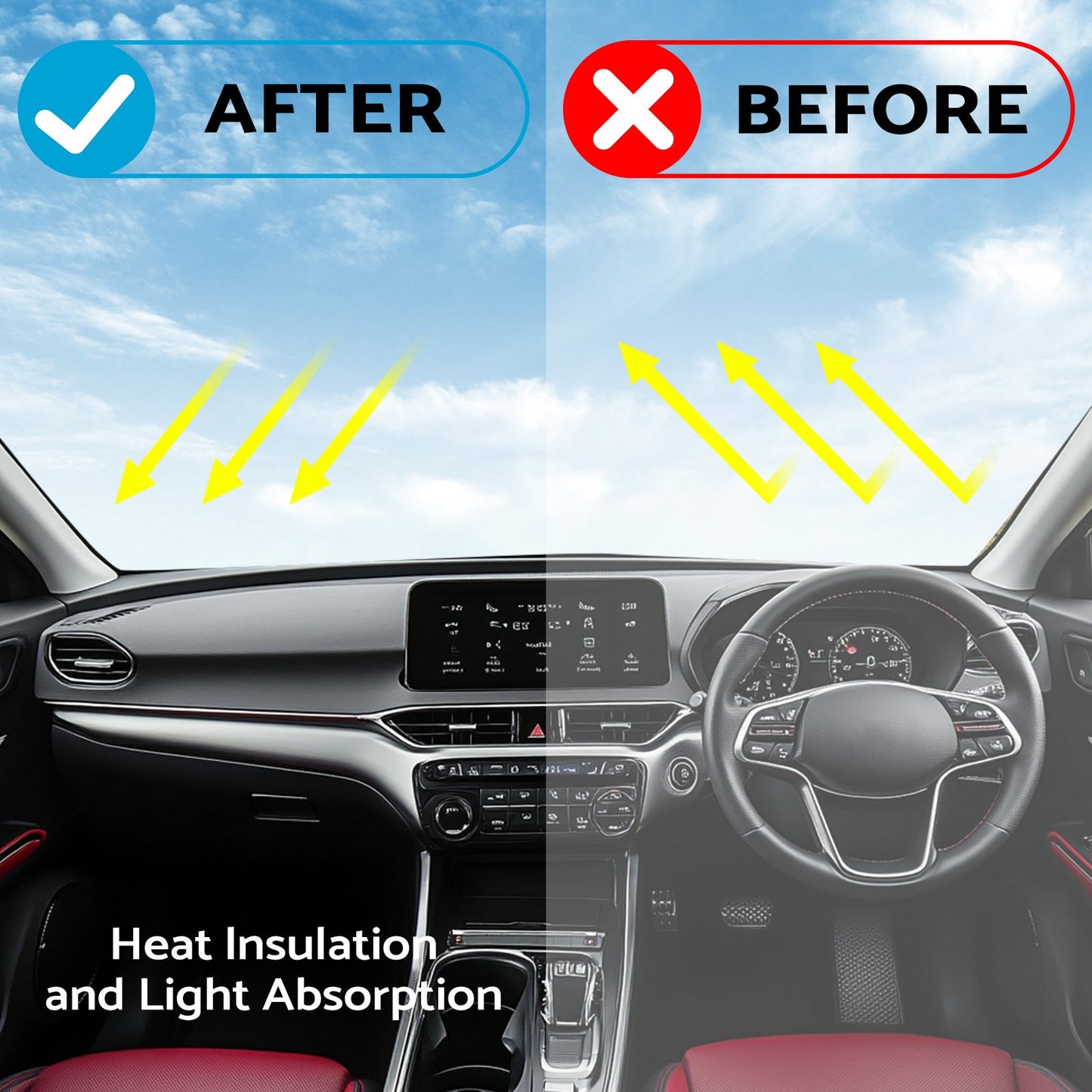 Non-Slip Dash Mat Dashboard Cover Suitable For Honda ZRV ZR-V 2022-2024 HR-V