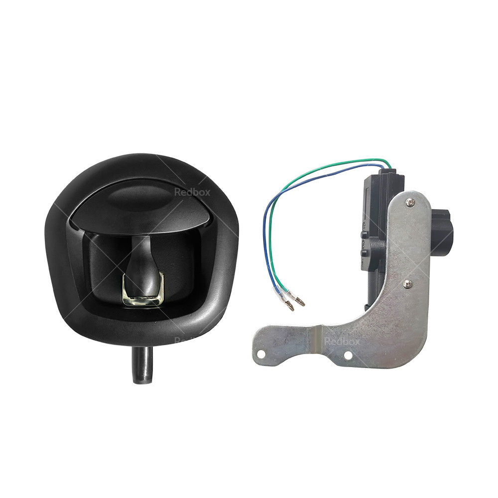 {{ 2x 12V Power Operated Black Whale Tail T Handle Lock For Trailer Canopy }} - Buy Car Parts Online at {{ Kaka Auto Parts }}.