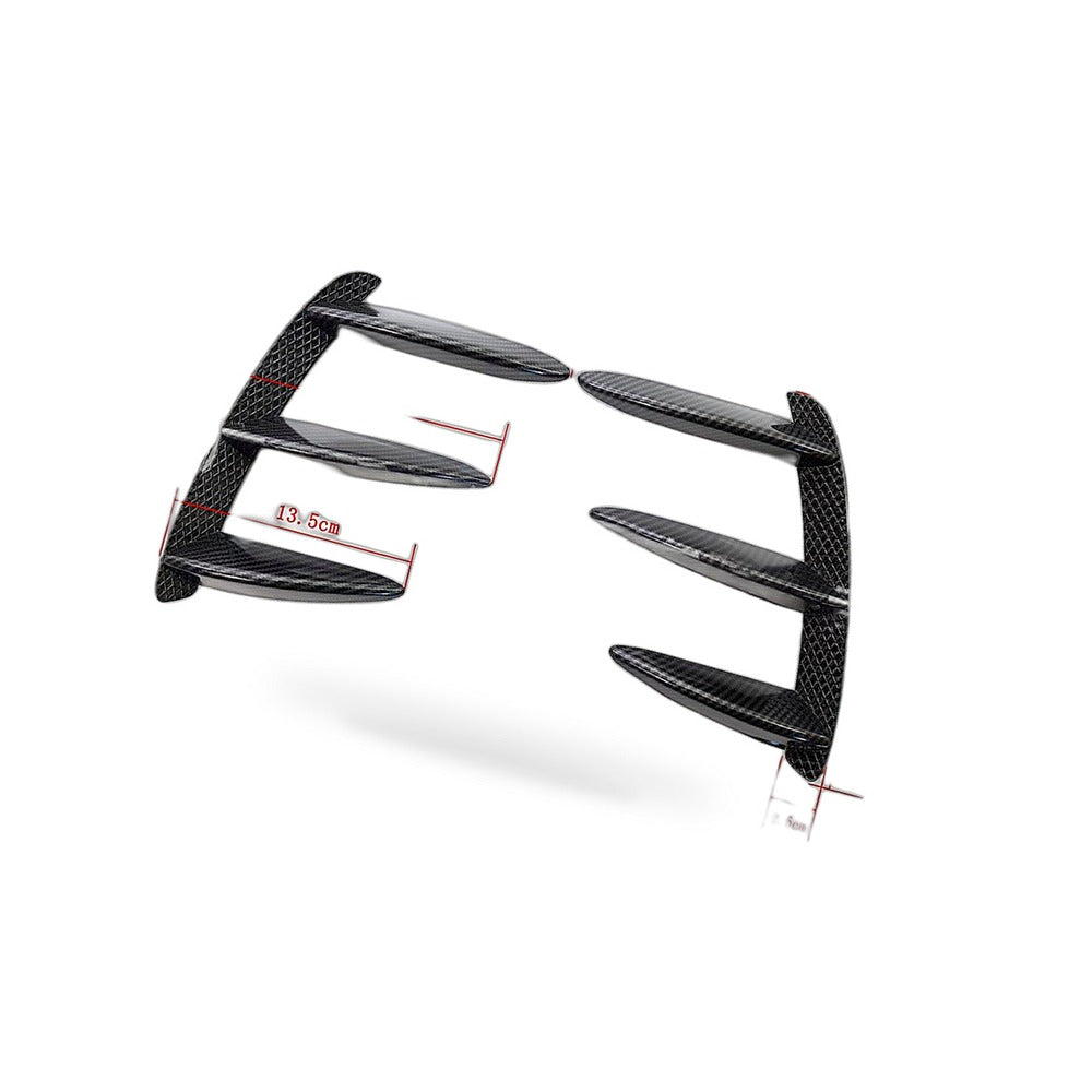 Rear Bumper Vent Trim Suitable for Mercedes W176 A200 A250 A45 Fiber Texture - BD3