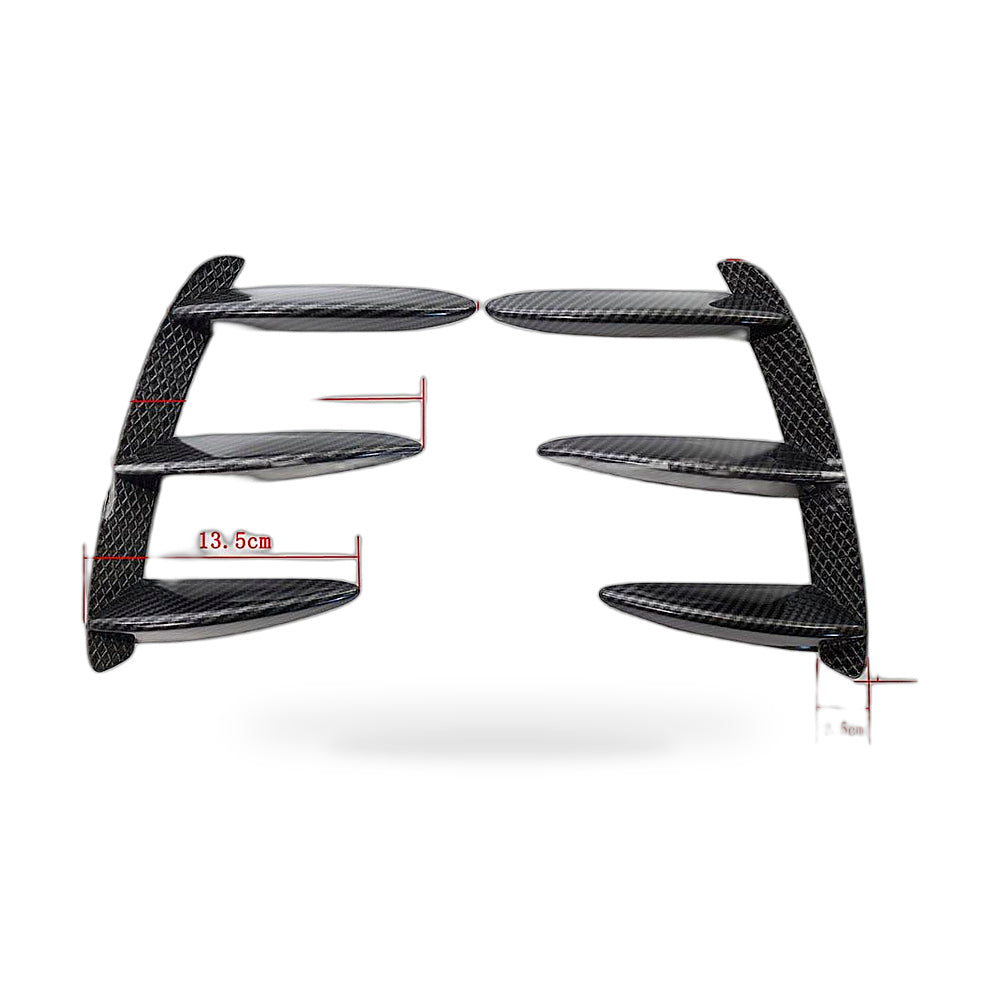 Rear Bumper Vent Trim Suitable for Mercedes W176 A200 A250 A45 Fiber Texture - ZT3