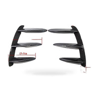 Rear Bumper Vent Trim Suitable for Mercedes W176 A200 A250 A45 Fiber Texture - ZT3