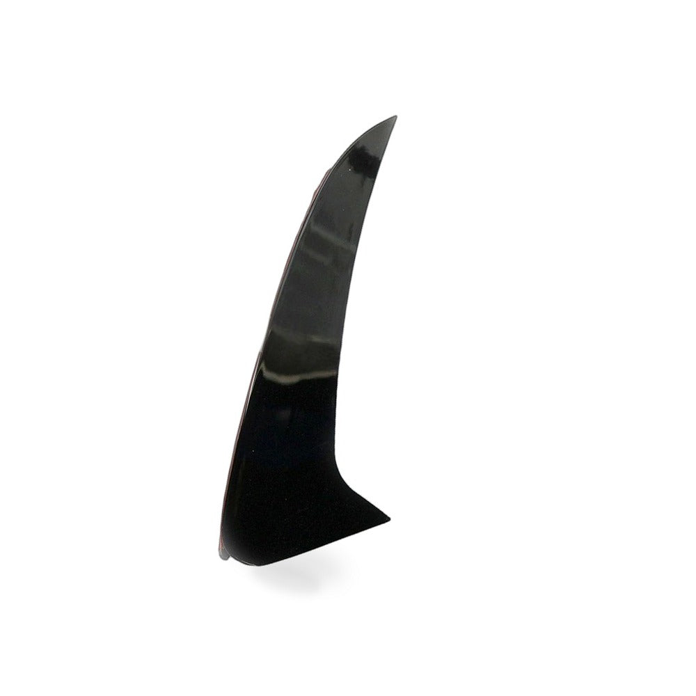 Mercedes C-Class W205 15-18 Front Bumper Wolf Tooth Blade Gloss Black - BD3