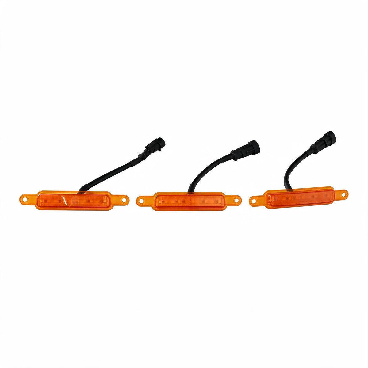 Grille LED Lights Amber Set of 3 Suitable for Universal Grille Mount 2000-2025 - BD1