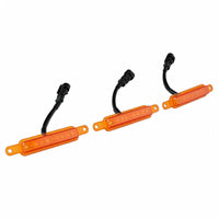 Grille LED Lights Amber Set of 3 Suitable for Universal Grille Mount 2000-2025 - BD2