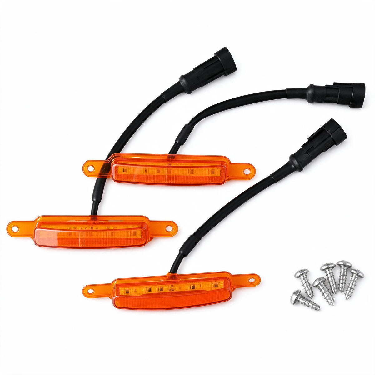 Grille LED Lights Amber Set of 3 Suitable for Universal Grille Mount 2000-2025 - ZT2
