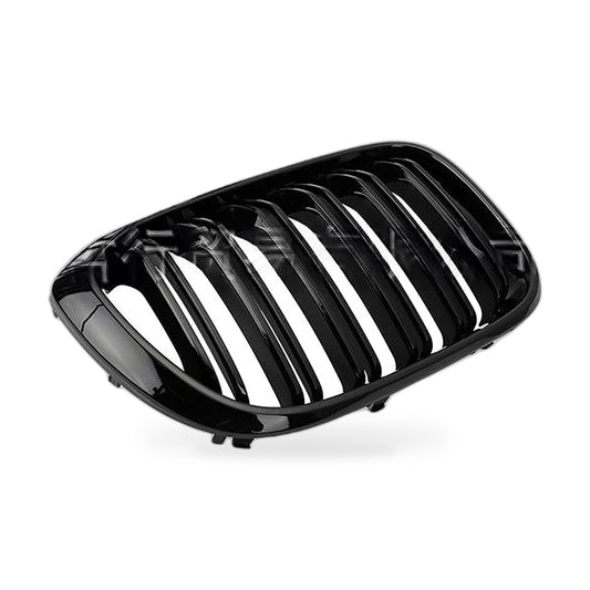 Front Grille Suitable for BMW X3 X4 G01 G02 2018-2021 Single Line Matte Black - ZT2