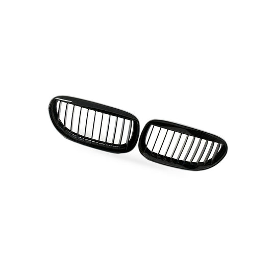 Gloss Black M-Style Front Grille Suitable for BMW 6 Series E63 2003-2010