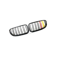 Dual Line Tri-Color Front Grille Suitable for BMW 3 Series E92 E93 2010-2014 - BD2