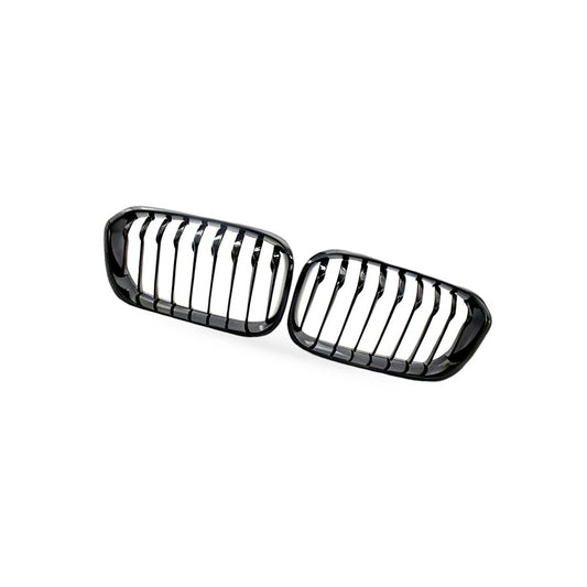 Gloss Black Grille Single Line Grille Suitable for BMW 1 Series F20 2015-2017