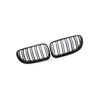 Gloss Black Dual Line Grille Suitable for BMW 3 Series Coupe E92 E93 2010-2014 - BD2