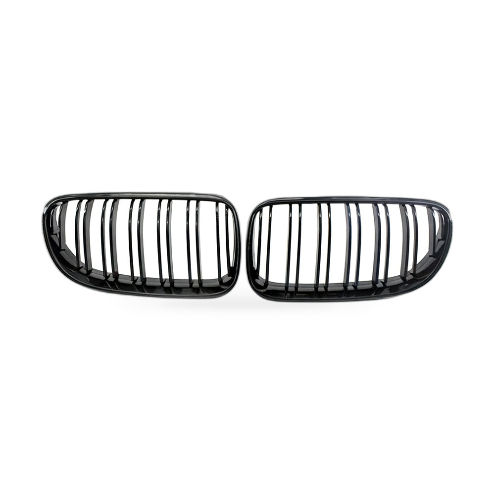 Gloss Black Dual Line Grille Suitable for BMW 3 Series Coupe E92 E93 2010-2014 - ZT2