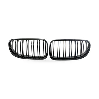 compare product Gloss Black Dual Line Grille Suitable for BMW 3 Series Coupe E92 E93 2010-2014