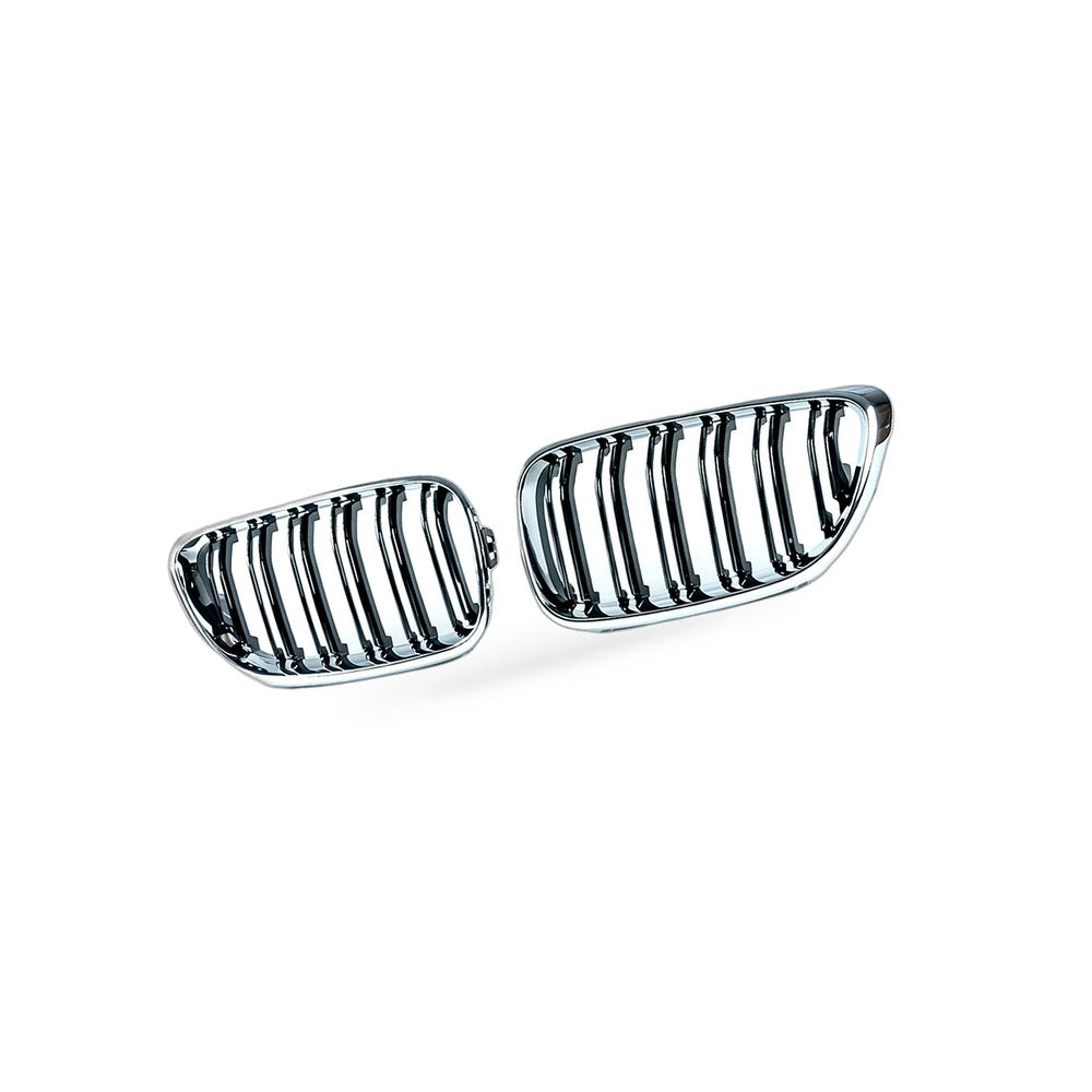 Grille Suitable for BMW 2 Series F22 F23 2014-2018 Chrome Frame Gloss Black - BD2