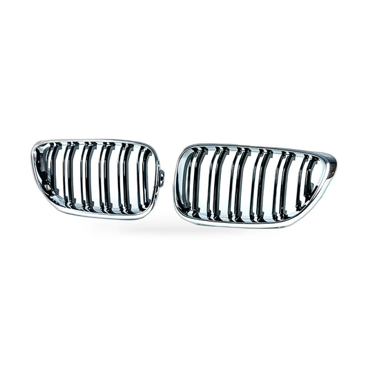 Grille Suitable for BMW 2 Series F22 F23 2014-2018 Chrome Frame Gloss Black - ZT2