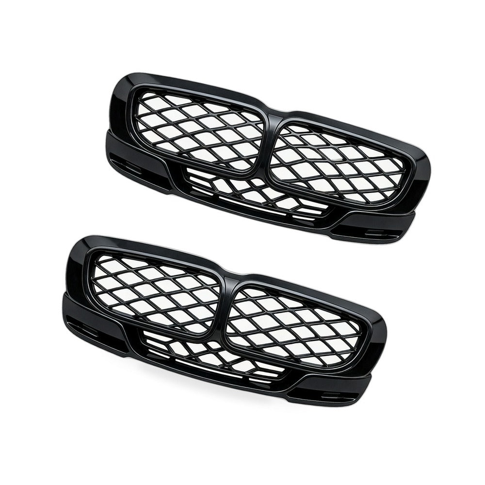 Carbon Gloss Black Double Line Grille Suitable for BMW 3 E90 E91 09-12 - BD3