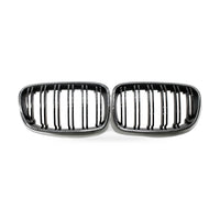 Carbon Texture Double Line Grille Suitable for BMW 1 Series F20 2011-2014 - ZT2