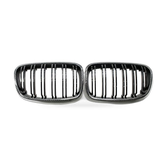 compare product Carbon Texture Double Line Grille Suitable for BMW 1 Series F20 2011-2014