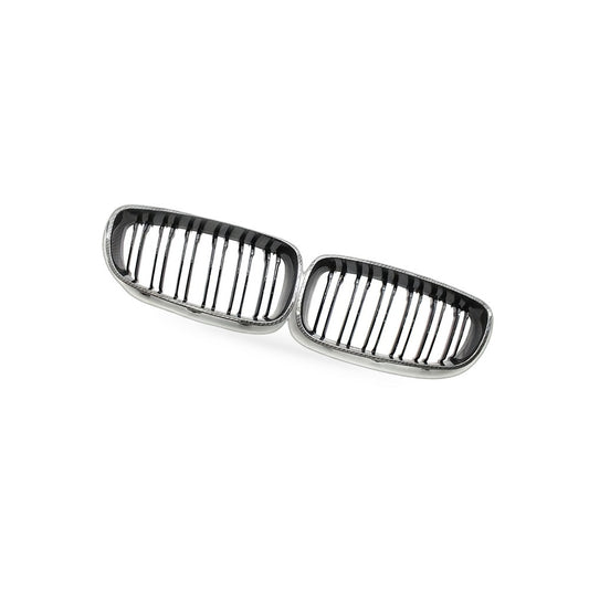 Carbon Gloss Black Dual Line Front Grille Suitable for BMW 3 GT F34 2014-2017