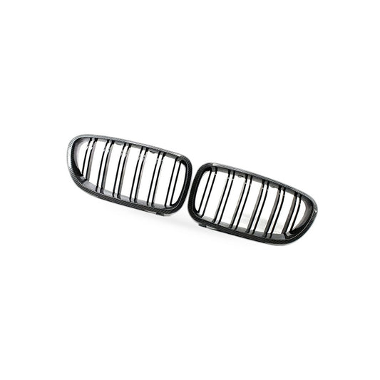 Carbon Pattern Dual Line Grille Suitable for BMW 5 Series F10 F18 2010-2016