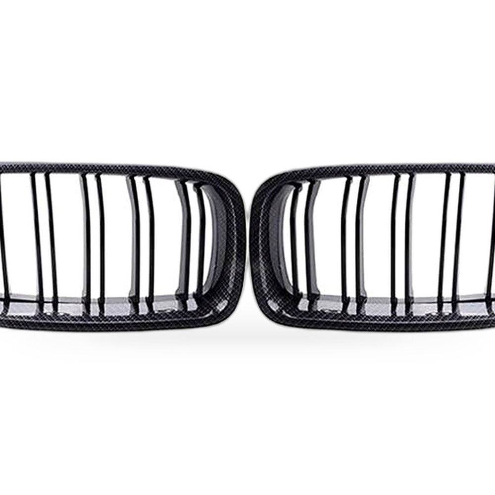 Half Carbon Gloss Black Dual Line Grille Suitable for BMW 3 Series F30 F35 13-19 - XQ1