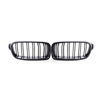 compare product Half Carbon Gloss Black Dual Line Grille Suitable for BMW 3 Series F30 F35 13-19
