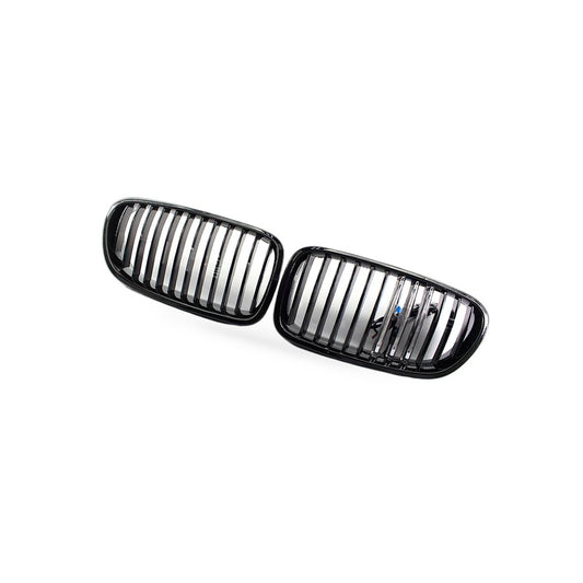 LED M Style Grille Gloss Black Suitable for BMW 5 Series F10 F18 2011-2016