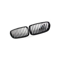 LED M Style Grille Gloss Black Suitable for BMW 5 Series F10 F18 2011-2016 - BD2