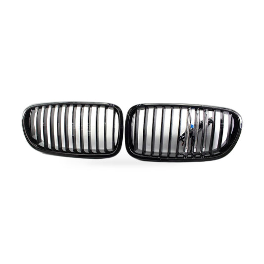 LED M Style Grille Gloss Black Suitable for BMW 5 Series F10 F18 2011-2016 - ZT2