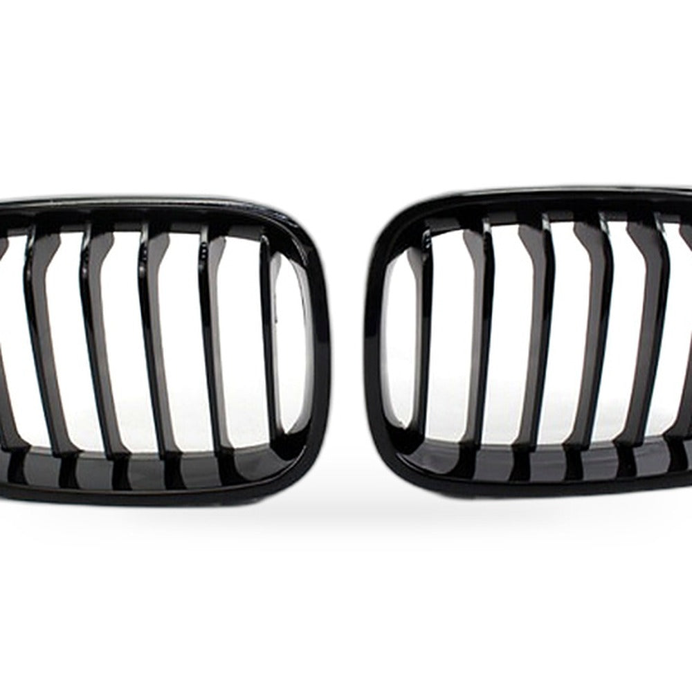 8-Column Gloss Black Front Grille Suitable for BMW 1 Series F20 F21 2011-2014 - XQ1